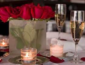 Cloturez une journée romantique par un dîner en tête à tête